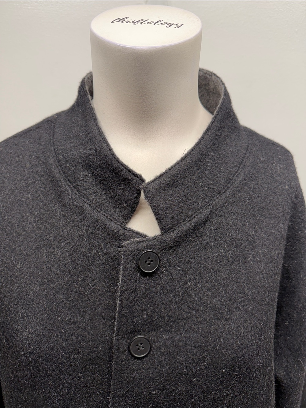 Millma's 100% Alpaca Jacket Knit Sweater Reversible Gray Black Plus Size XXL - Picture 3 of 10